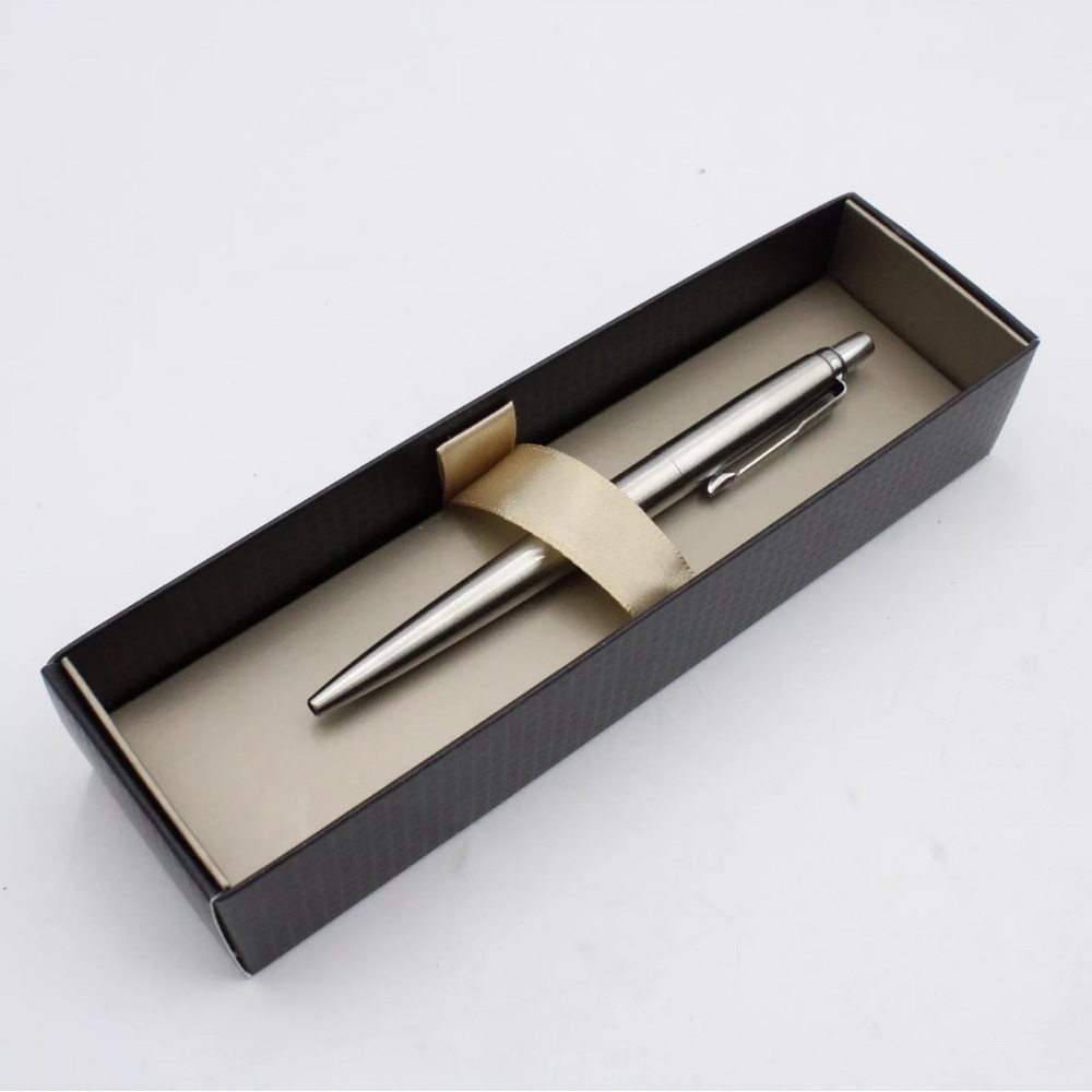 COPY - COPY - Parker Jotter Ballpoint Pen w/ Company Logo -Stainless Steel/Blue… - Picture 9 of 13